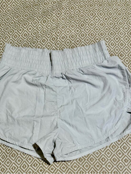 Pants - Gray Elastic Waist Athletic Shorts